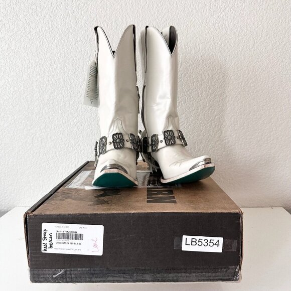 Lane The New Mrs Womens Pearl White Cowboy Boots 11 Western Cowgirl Wedding Tall - Picture 10 of 14